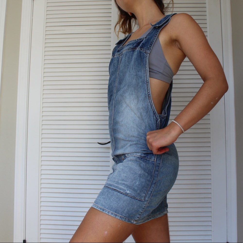 Forever 21 Denim Overall Dress